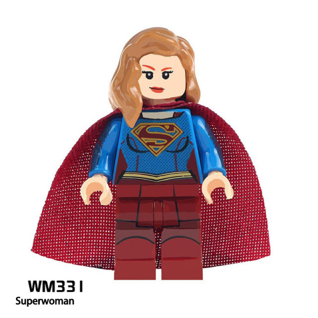 WM6005 Marvel Heroes Spider Man Green Lantern Minifigs Building Blocks DC Iron Man Superwoman Model Children Birthday Gifts Toys