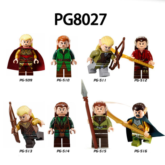 PG8027 Medieval Movie Tauriel Haldir Action Figures Elves Collection Hobbit Series Lord Rings Building Blocks Children Gifts Toys