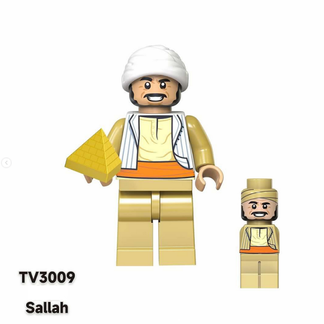 TV6301 American Action Movies Raiders of The Lost Ark Minifigs Building Blocks Indiana Jones Belloq Nazi Spy Helmet Army Toy Boy