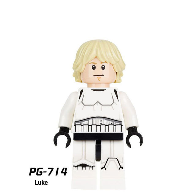 PG8051 Star Wars Series Minifigs Hansolo Luke Building Blocks Jedi Consular Oola Action Figures Model Compatible Children Gift Toy