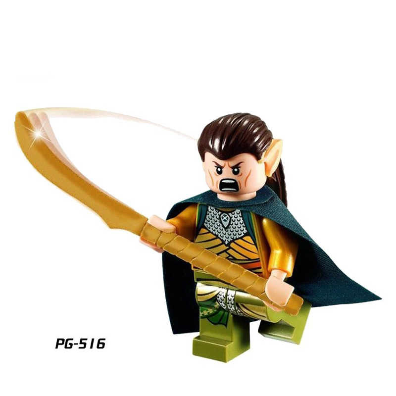 PG8027 Medieval Movie Tauriel Haldir Action Figures Elves Collection Hobbit Series Lord Rings Building Blocks Children Gifts Toys