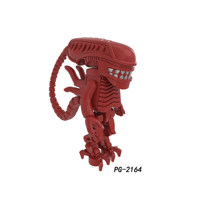 PG8254 Alien Movie Series Predator Model Building Blocks Mini Action Figures Assemble Blood Robot Collection Children Gifts Toys