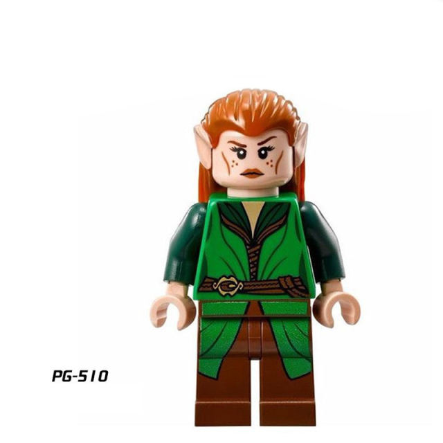 PG8027 Medieval Movie Tauriel Haldir Action Figures Elves Collection Hobbit Series Lord Rings Building Blocks Children Gifts Toys