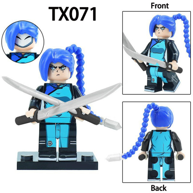 Douluo Dalu Tang San Anime Action Figures Kawaii Xiao Wu Assassin Collection Model Building Blocks Children Birthday Gifts Toys