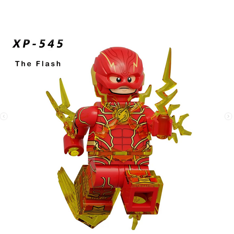KT1071 American DC Comics Superheroes Seires Minifigs Building Blocks The Flash Superman Supergirl Cyborg Helmet Shield Toys Boy