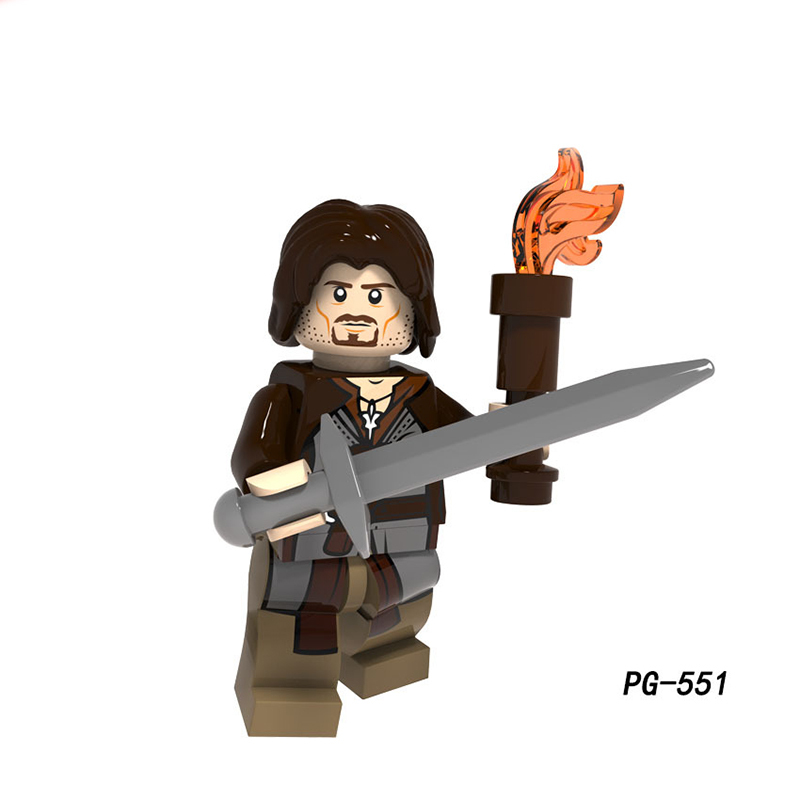 PG8160 The Lord Of The Rings Series Sam Frodo Action Figures Building Blocks Grey Robe Gandalf MOC Toys Children Birthday Gifts