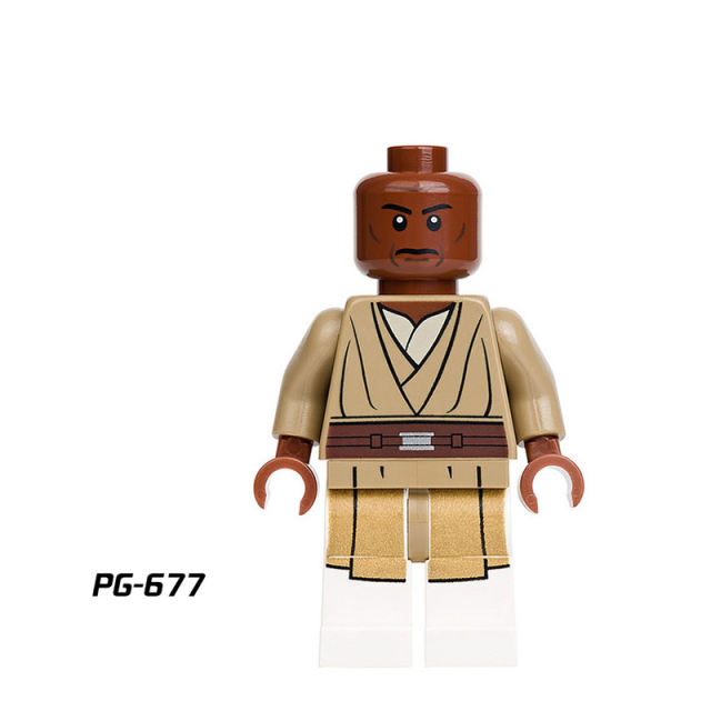 PG8028 Star Wars Luke Slave version Laia Action Figures Windu Saveage Building Blocks Compatible Children Birthday Gifts Toys