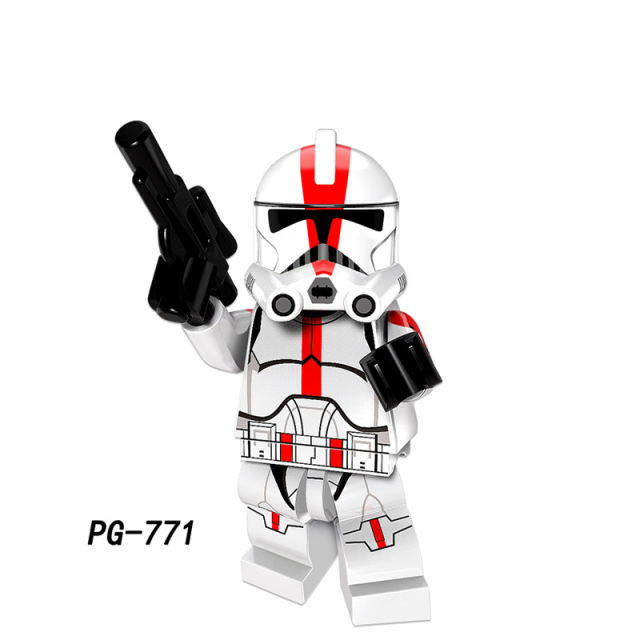 PG8097 Star Wars Series Clone Troopers Series Action Figures Shock Trooper Building Blocks Stormtrooper Model Children Gifts Toys