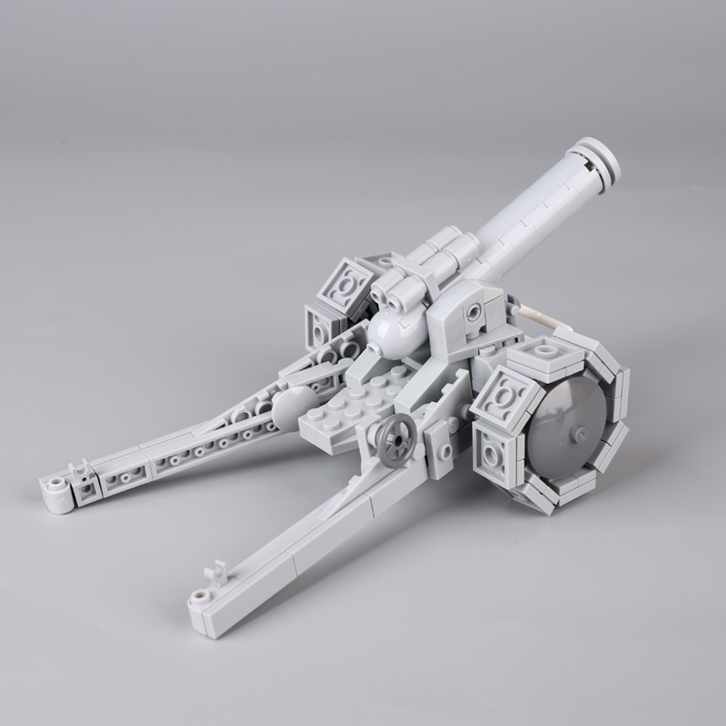 WW1 German Krupp Cannon Military Series Minifigs Building Blocks Soldiers Weapon Model Collection Toys Children Birthday Gifts