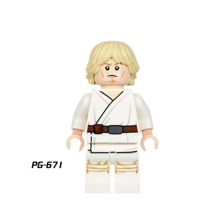 PG8028 Star Wars Luke Slave version Laia Action Figures Windu Saveage Building Blocks Compatible Children Birthday Gifts Toys