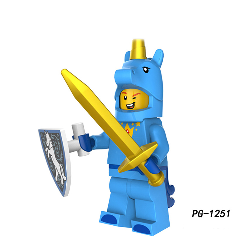 PG8152 Cartoon Series Catwoman Spider Mini Action Figure UnicornElephant Girl Building Blocks Toys Model Children Birthday Gifts
