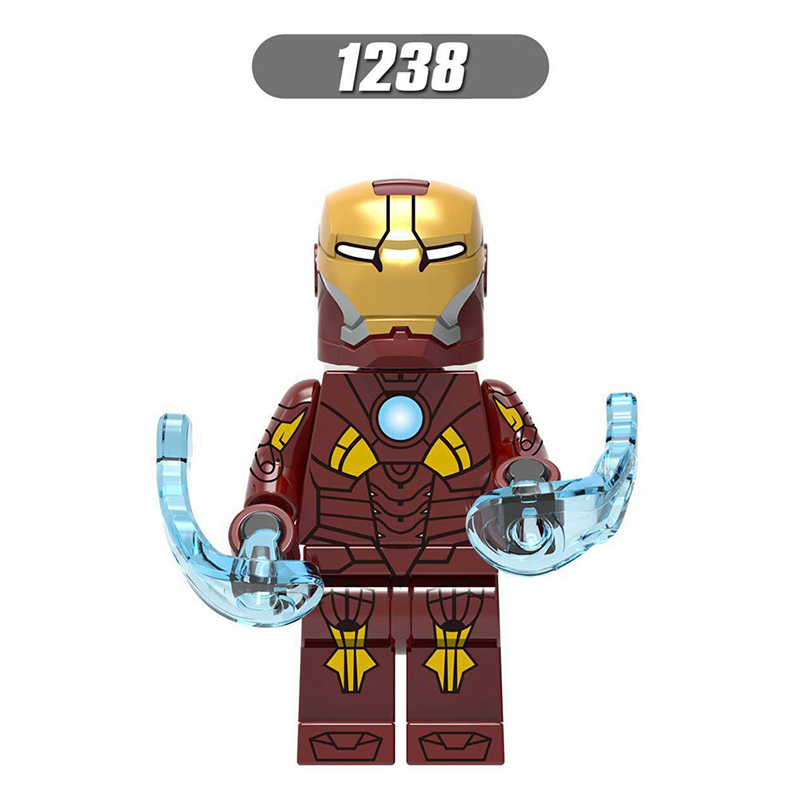 X0255 Marvel Heroes Series Iron Man Movie Minifigs Mark Action War Figures Building Blocks Weapon Model Children Gifts Toys Boys