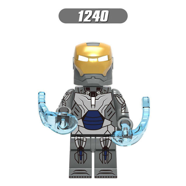 X0255 Marvel Heroes Series Iron Man Movie Minifigs Mark Action War Figures Building Blocks Weapon Model Children Gifts Toys Boys