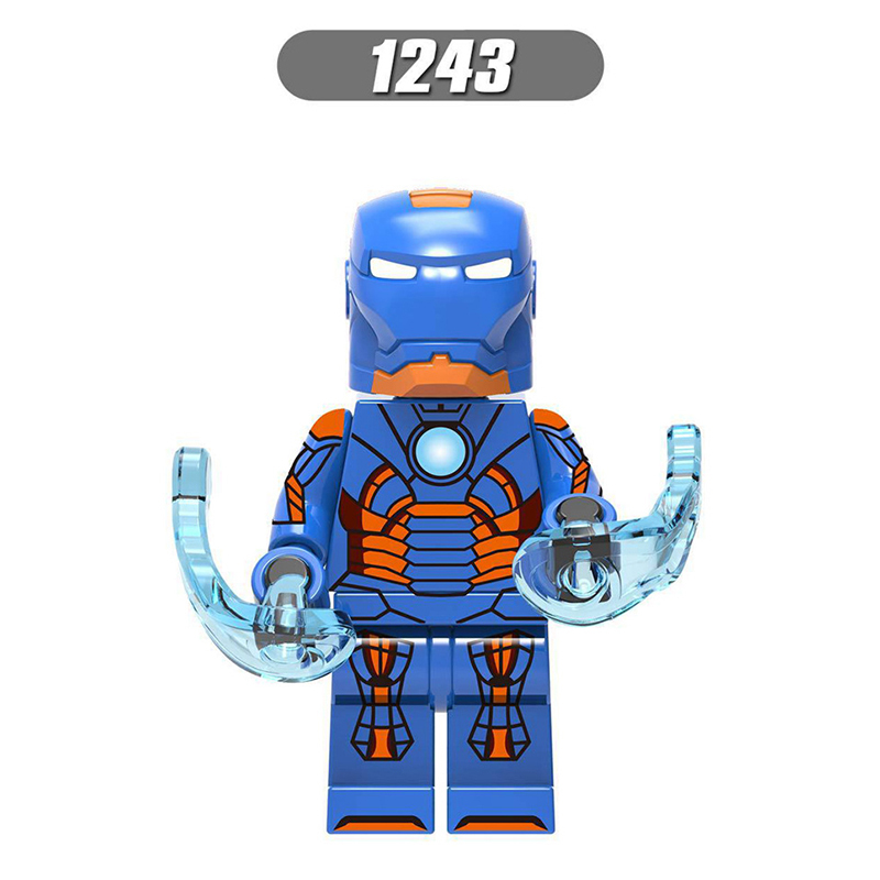X0255 Marvel Heroes Series Iron Man Movie Minifigs Mark Action War Figures Building Blocks Weapon Model Children Gifts Toys Boys