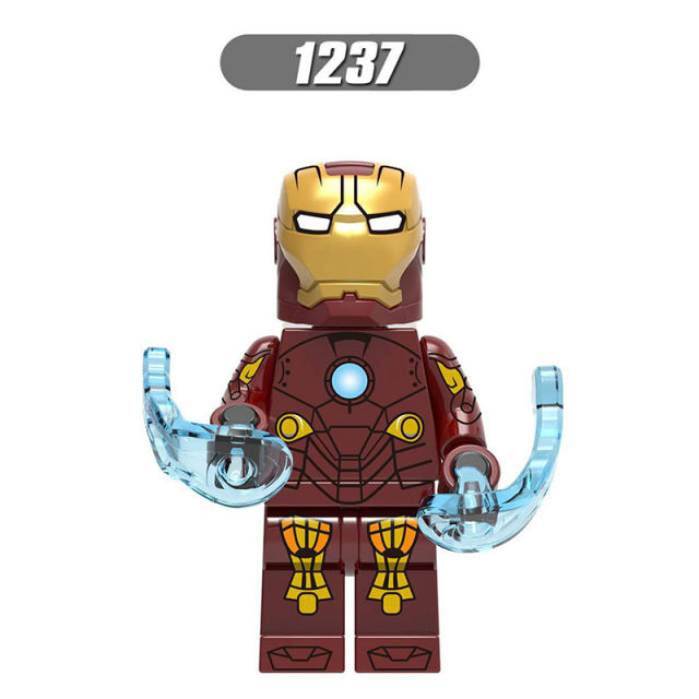 X0255 Marvel Heroes Series Iron Man Movie Minifigs Mark Action War Figures Building Blocks Weapon Model Children Gifts Toys Boys