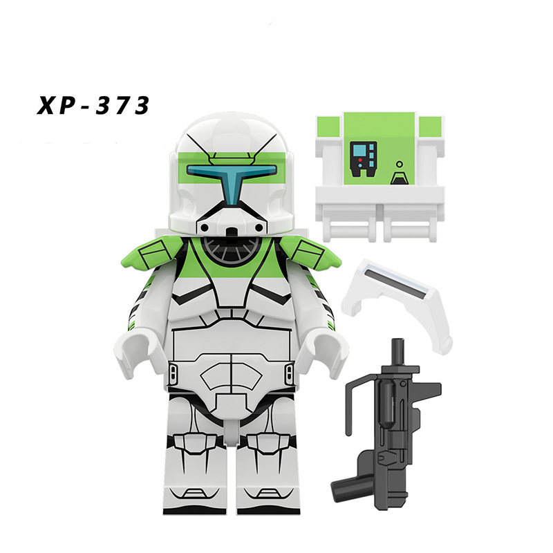 KT1048 Star Wars Set Blue Commando Legion Mini Action Figures Science Fiction Clone Trooper Building Blocks Toys Children Gifts