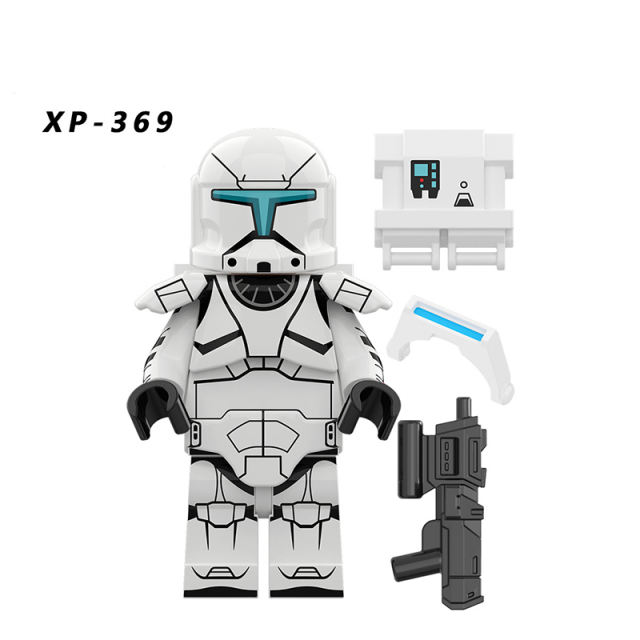 KT1048 Star Wars Set Blue Commando Legion Mini Action Figures Science Fiction Clone Trooper Building Blocks Toys Children Gifts