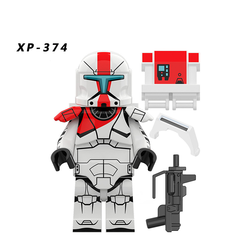 KT1048 Star Wars Set Blue Commando Legion Mini Action Figures Science Fiction Clone Trooper Building Blocks Toys Children Gifts
