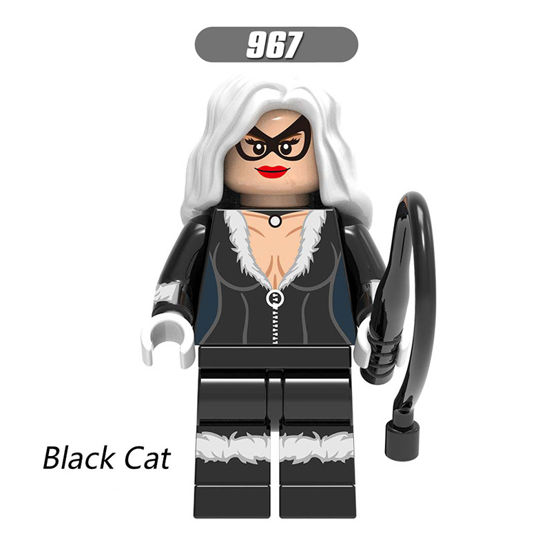 X02220 Marvel Series Spider Man Venom Action Figures Venom Hydro Man Black Cat Minifigs Model Building Blocks Children Gifts Toys