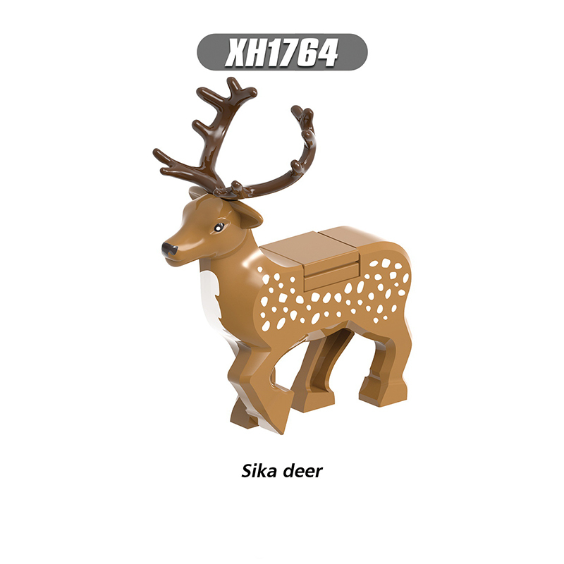 X0319 Douluo Mainland Nishang Deer Action Figures Sika deer Starry Sky Deer Building Blocks Creative Animals Toys Children Gifts