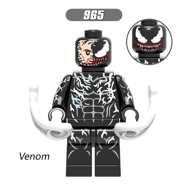 X02220 Marvel Series Spider Man Venom Action Figures Venom Hydro Man Black Cat Minifigs Model Building Blocks Children Gifts Toys