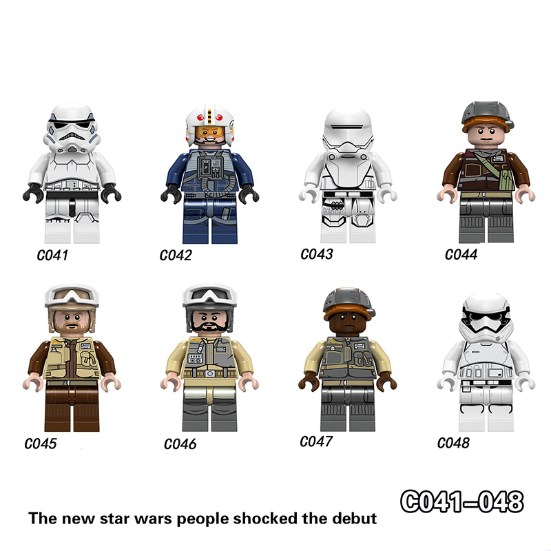 C041-048 Star Wars Series Clone Troopers Legion Action Figures Rebel Weapon Building Blocks Model Children Birthday Gifts Toys