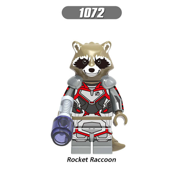 X0233 Marvel Hero Series Iron Man Rocket Raccoon Action Figures Ant Man Building Blocks DC Collection Toy Children Birthday Gifts