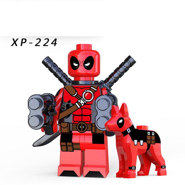 KT1030 Marvel Series Deadpool Minifigs Building Blocks Super Hero Action Figures Educational Model Collection Children Gifts Toys