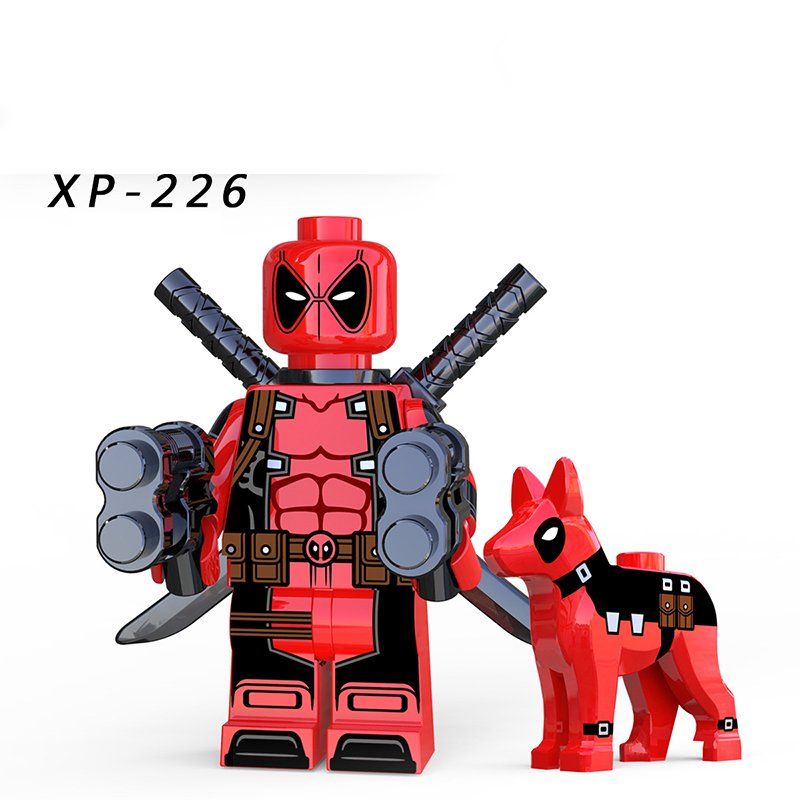 KT1030 Marvel Series Deadpool Minifigs Building Blocks Super Hero Action Figures Educational Model Collection Children Gifts Toys