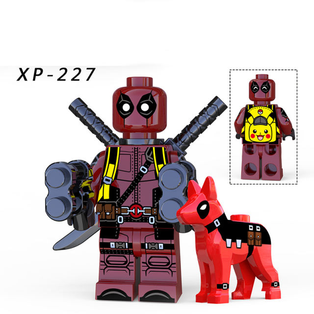 KT1030 Marvel Series Deadpool Minifigs Building Blocks Super Hero Action Figures Educational Model Collection Children Gifts Toys