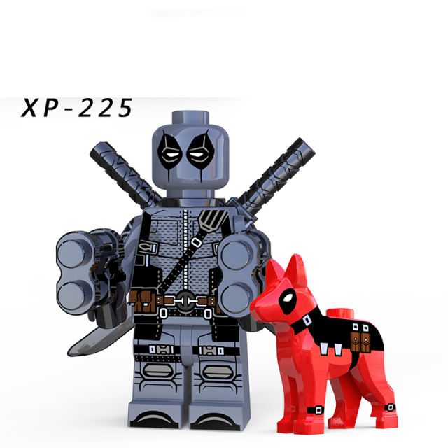 KT1030 Marvel Series Deadpool Minifigs Building Blocks Super Hero Action Figures Educational Model Collection Children Gifts Toys