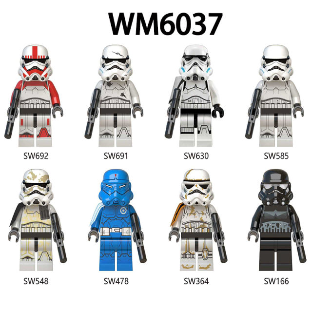 WM6037 Star Wars Series Stormtroopers Action Figures Clone Soliders Building Blocks Weapon Model Children Birthday Gifts Toys Boy