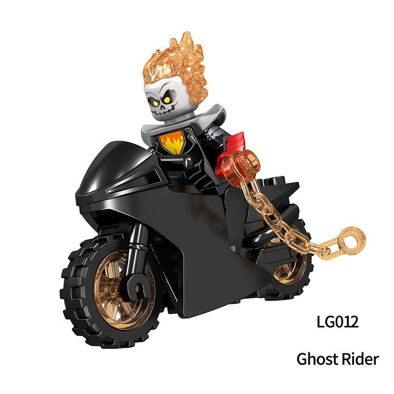 LG1002 Marvel Series Ghost Rider Series Minifigs Building Blocks Batman Action Figures Collection Toys Children Birthday Gifts Boys
