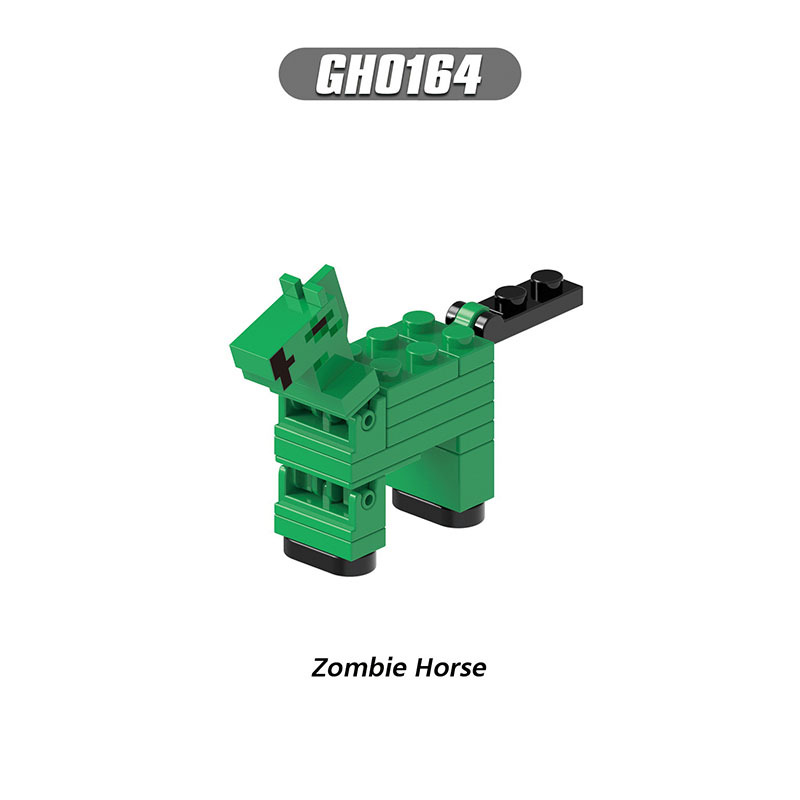 G0121 Minecraft Game Series Minifigs Building Blocks Animal Camel Fish Creeper Turtle Frog Zombie Horse Accessories Toys Gifts