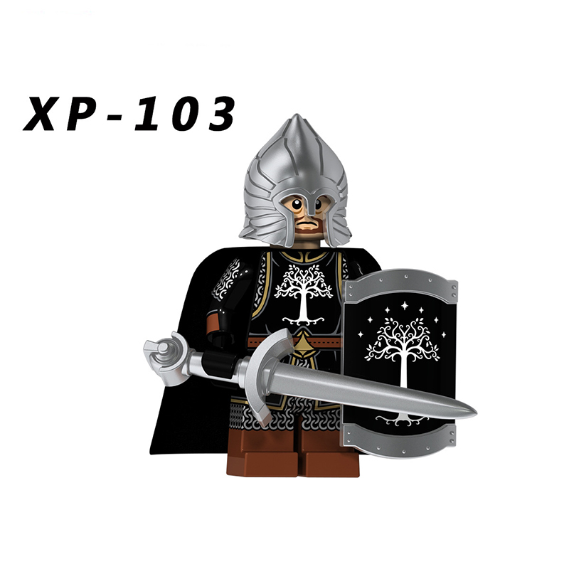KT1014 The Lord of the Rings Series Branch Steel Duo Soldiers Action Figures Rifle Infantry Building Blocks Children Gifts Toys