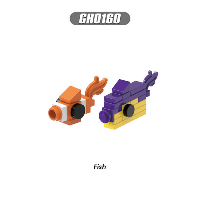 G0121 Minecraft Game Series Minifigs Building Blocks Animal Camel Fish Creeper Turtle Frog Zombie Horse Accessories Toys Gifts