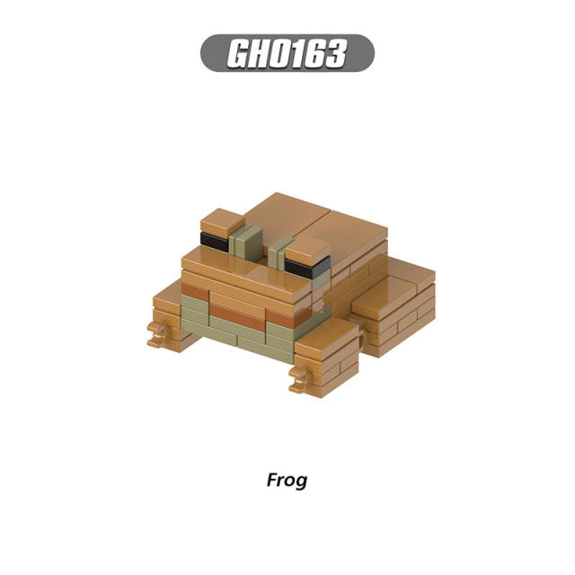 G0121 Minecraft Game Series Minifigs Building Blocks Animal Camel Fish Creeper Turtle Frog Zombie Horse Accessories Toys Gifts