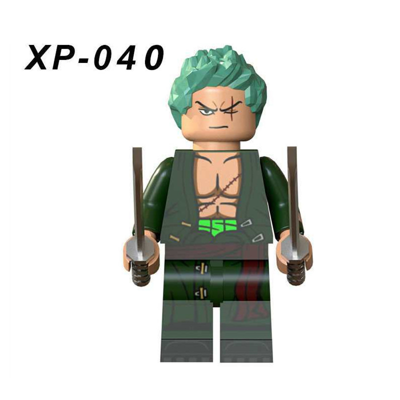XP036-041 6PCS One Piece Action Figures Luffy Nami Anime Model Collection Building Blocks Compatible Children Toys Birthday Girls