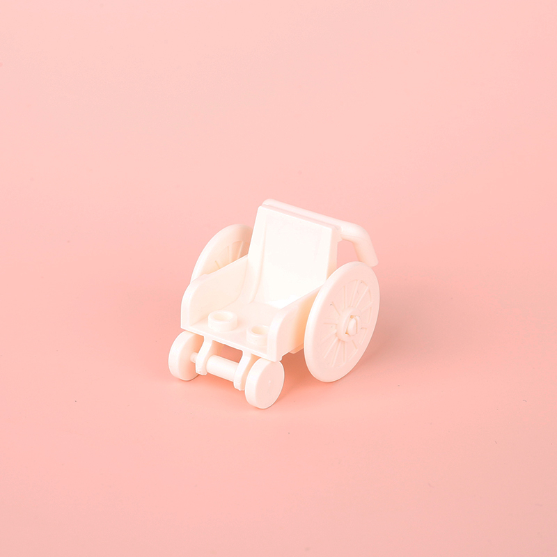 MOC City Series Patient Wheelchair Building Blocks Figures Accessories White Model Brick Children Toy Gift Compatible With 24312