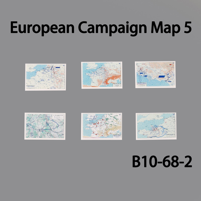 WW2 Military Normandy Operation Market Garden Building Blocks European Campaign Map 5 Print Tile Model Soldier Kids Gifts Toys