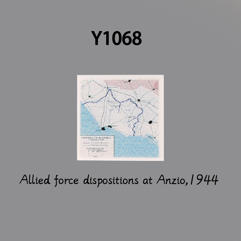 WW2 MOC Military Series Allied Operation Diadem Plan Building Blocks European Campaign Map 2 Print Tile Soldier Kids Gifts Toys