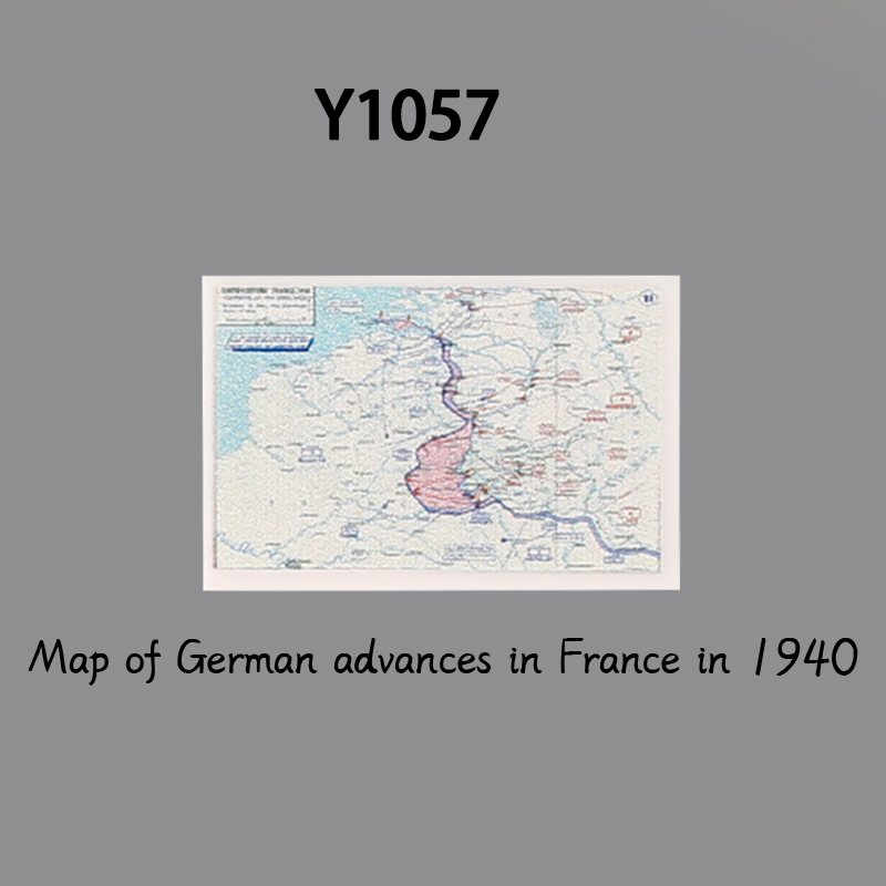 WW2 Military Set Deployment Plat Building Blocks European Campaign Map 4 Print Tile Model Collection Soldier Children Gifts Toys
