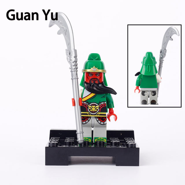 Hero Series The Three Kingdoms Zhuge Liang Guan Yu Action Figures Infantry War Horse Building Blocks Compatible Children Gifts Toys