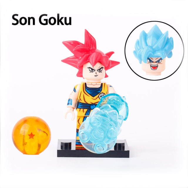 Dragon Ball Series Goku Super Son Goku Minifigs Anime Carot  Action Figures Compatible Building Blocks Compatible Children Toys