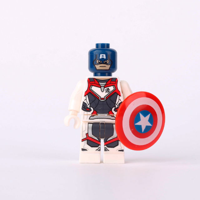 Marvel Super Heroes Series American Captain Avengers Minifigs Building Blocks Shield Weapon Model Compailble Children Toys Gifts
