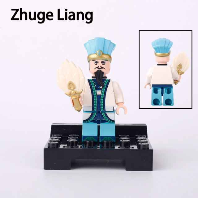 Hero Series The Three Kingdoms Zhuge Liang Guan Yu Action Figures Infantry War Horse Building Blocks Compatible Children Gifts Toys