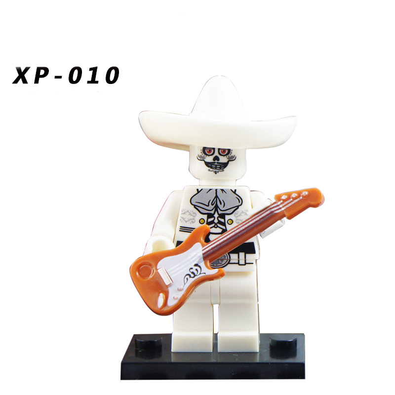 KT1002 Cartoon Movie Series Journey Dream Hunting Circle Action Figures Miguel Actor Dracus Building Blocks Children Gifts Toys