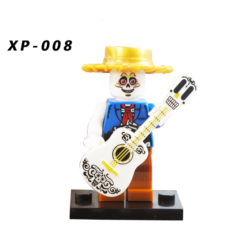 KT1002 Cartoon Movie Series Journey Dream Hunting Circle Action Figures Miguel Actor Dracus Building Blocks Children Gifts Toys