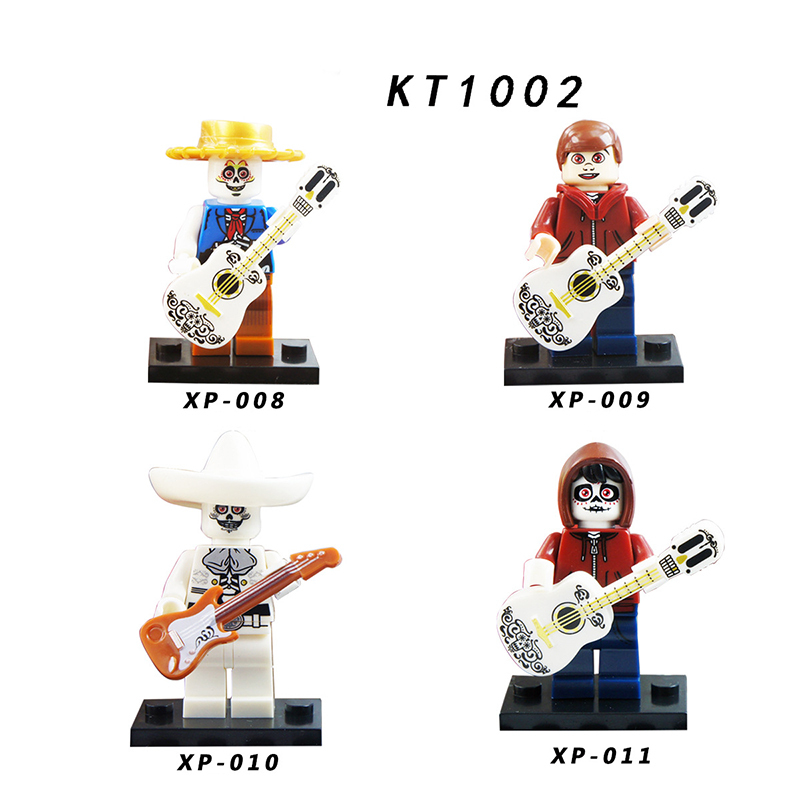 KT1002 Cartoon Movie Series Journey Dream Hunting Circle Action Figures Miguel Actor Dracus Building Blocks Children Gifts Toys