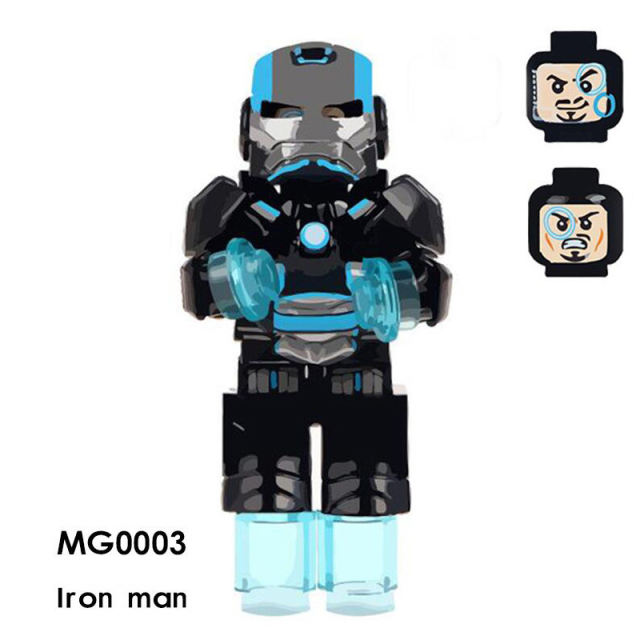 MG0003 MG0017 Marvel Series Iron Man MK50 Action Figures Superhero Building Blocks DC Movie Minifigs Model Children Toys Gifts